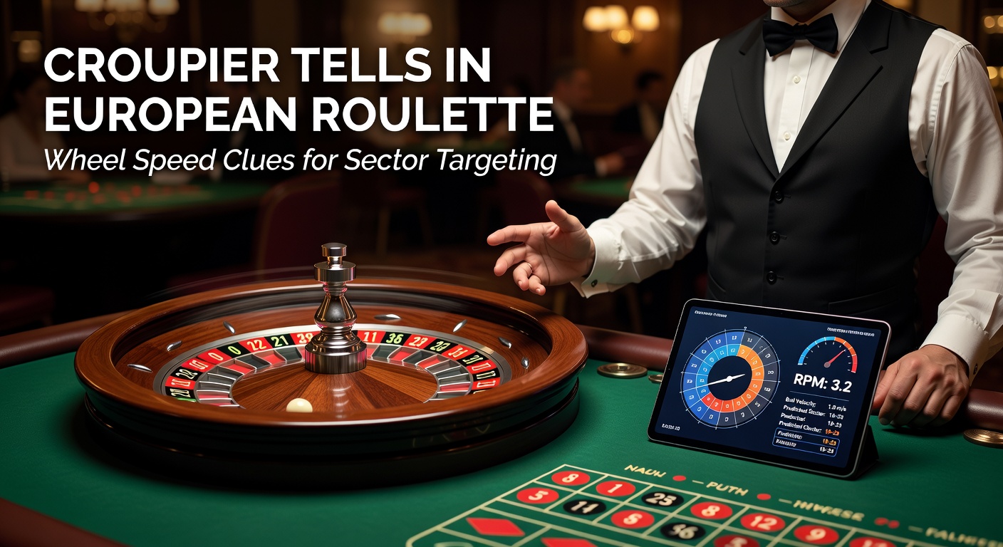 Diagram illustrating roulette wheel sectors with overlaid speed trajectories and croupier spin variations