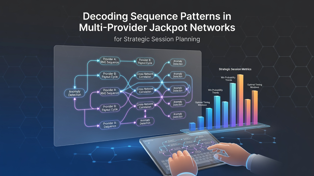 Analytics dashboard displaying jackpot contribution timelines and sequence heatmaps from various providers