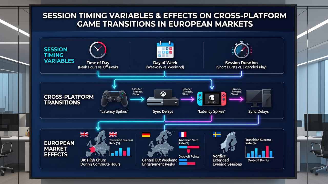 Detailed analysis of timing variables impacting game transitions between platforms in Europe