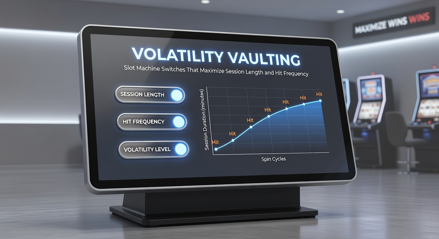 Player at a casino slot bank switching from a high-volatility progressive jackpot machine to a low-volatility video slot, illustrating a mid-session vault for sustained play
